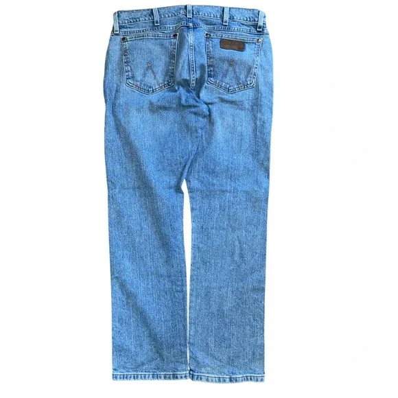 Wrangler Rooted Collection Mens Jeans 33x30 Made in USA Light Wash 1088MWRU2 - Picture 7 of 8